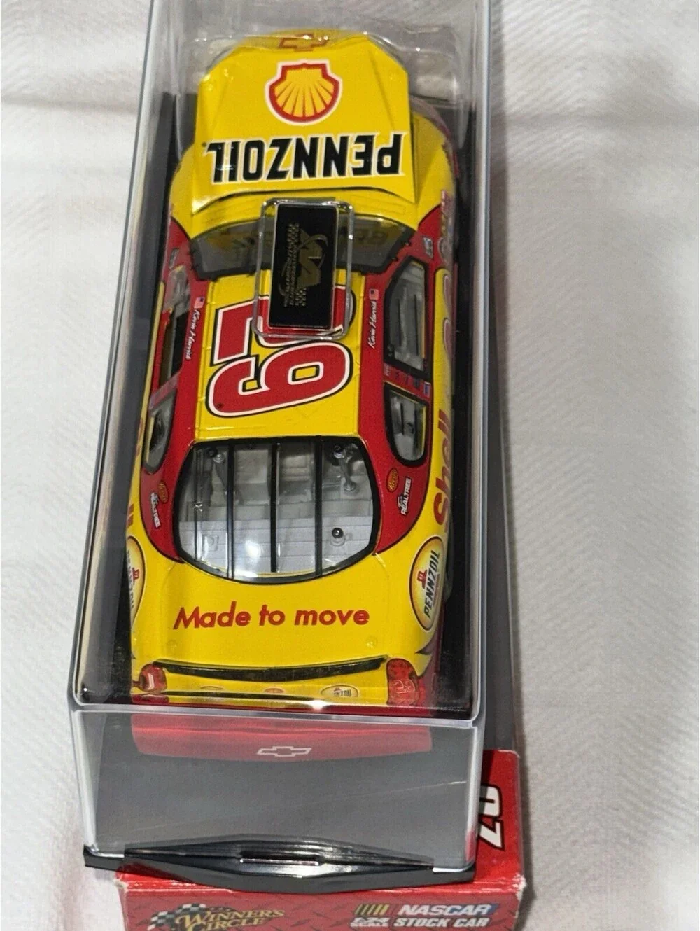 🔥 2007 KEVIN HARVICK SHELL PENNZOIL # 29 OPEN HOOD IN DISPLAY CASE 🔥